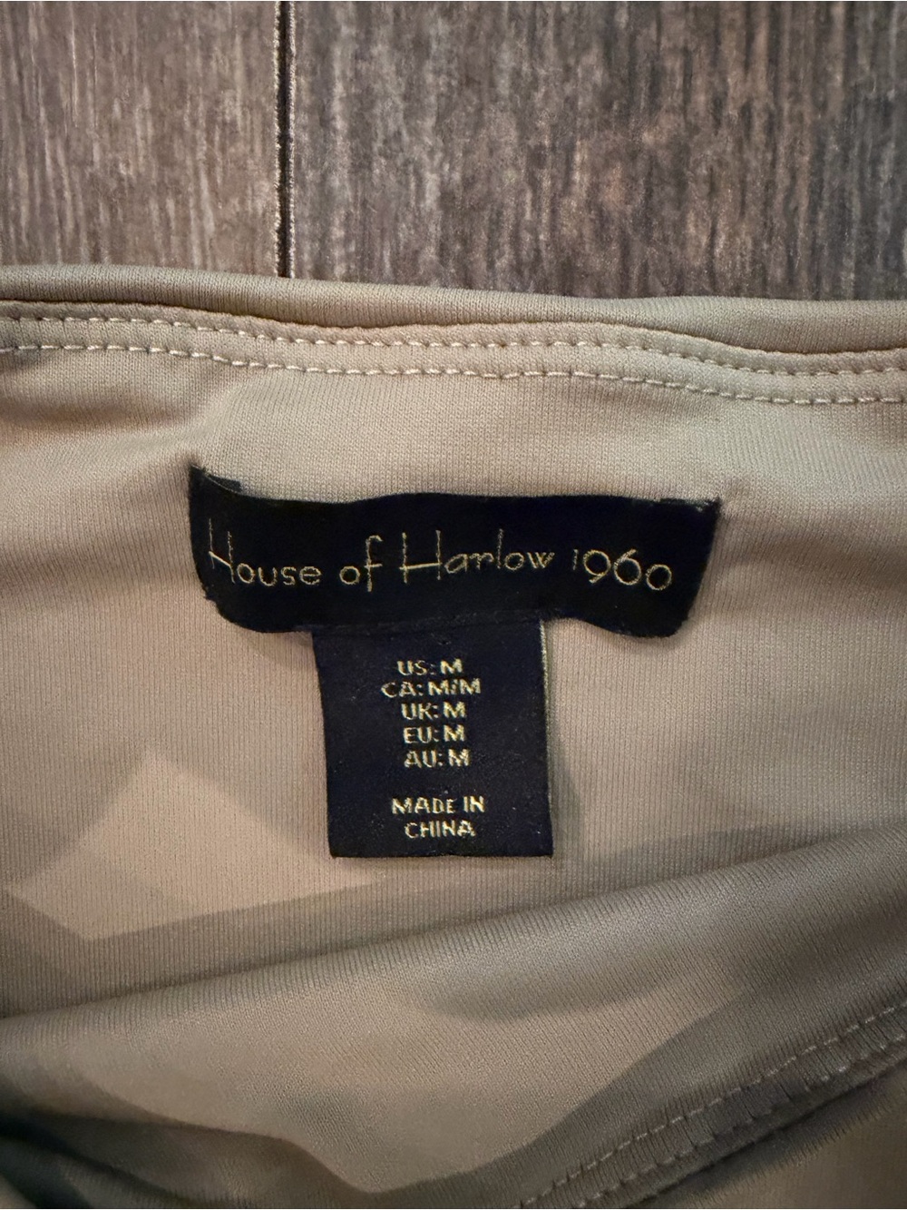 House of Harlow 1960 Taupe Ruched Bodysuit - Picture 2 of 2